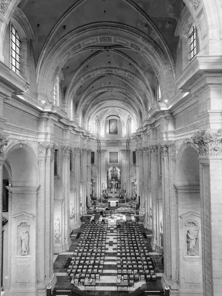 Interior of a concert church in Florence